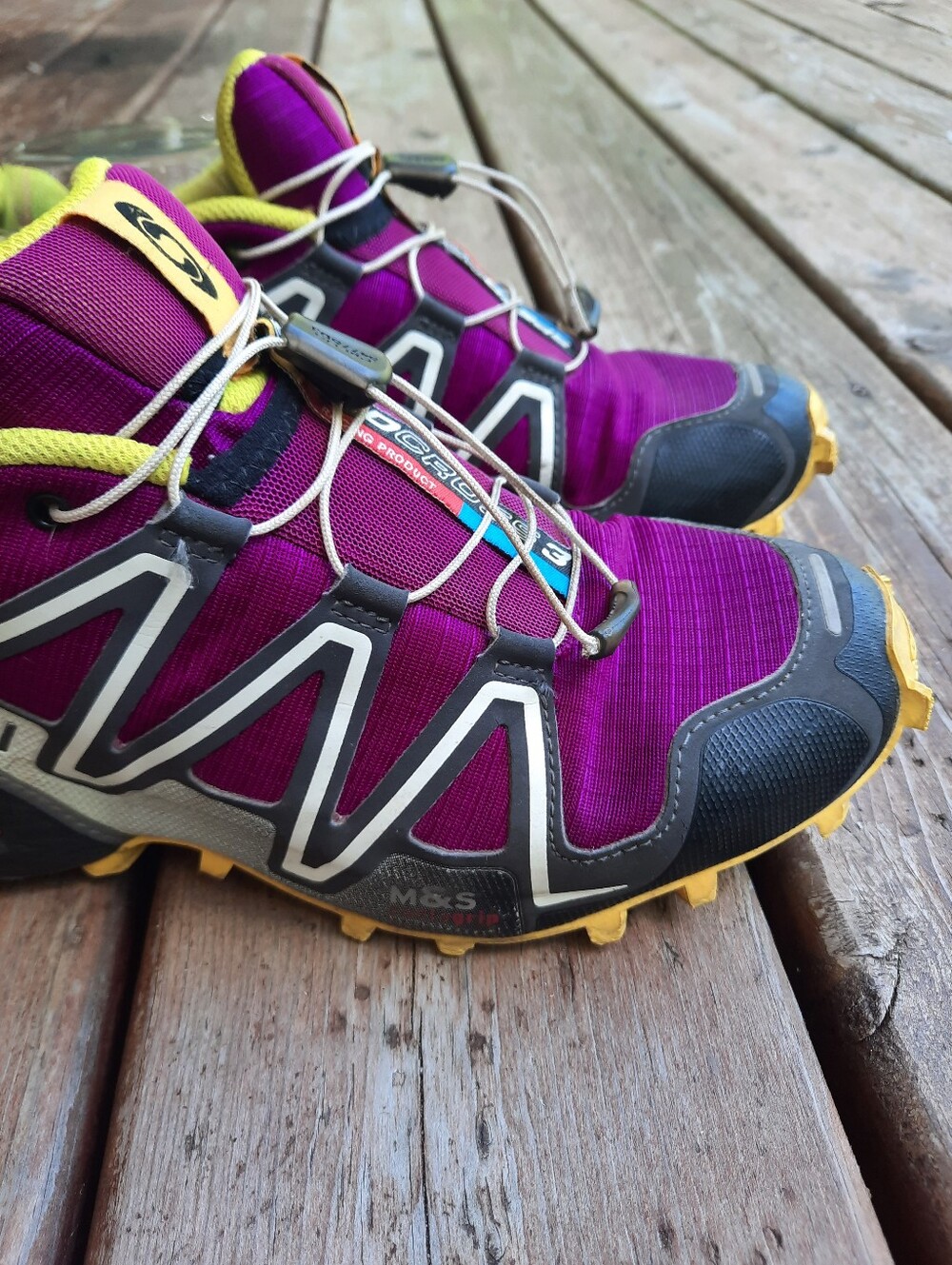 Salomon Speedcross 3 Plum Black Crown Grip Trail Running Hiking Shoes Size 8.5 - Picture 4 of 16